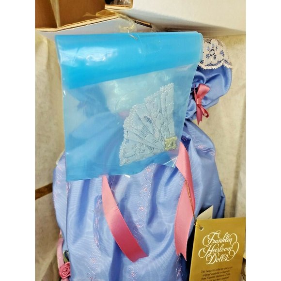 Vintage Rare Retired Catherine & The Poetry Of The Fan Franklin Heirlooms Doll - Picture 4 of 12